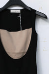 SWAYING/KNIT contrasting color silk tank vest SW23SS1T29 PS59